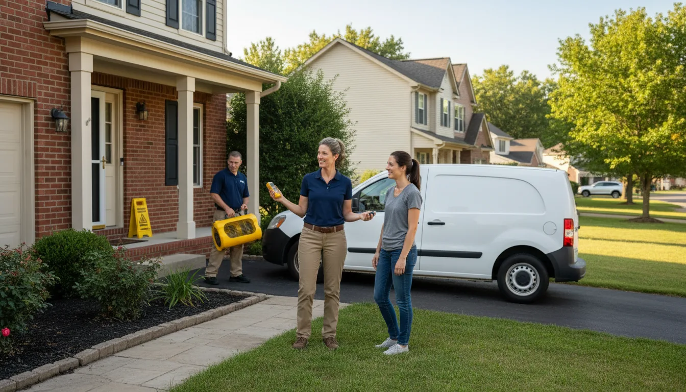 Residential water damage restoration in Westby, MT